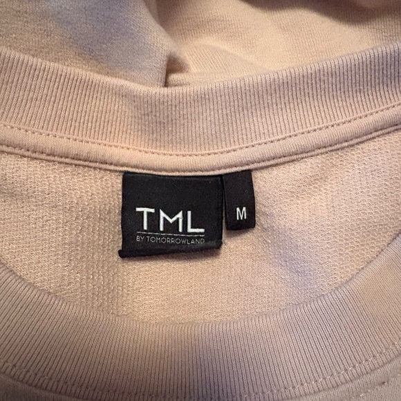 TML by TOMORROWLAND Vintage Icon Sweater Soft Blush Pullover Abstract FLORA ICON - Picture 8 of 11